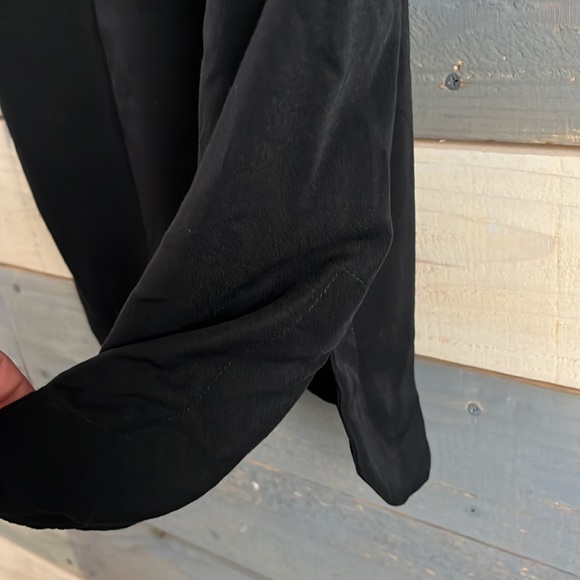 EUC Max Studio Shirt Dress Midi Length Rolled Tab Sleeves Rayon - Picture 6 of 13